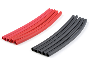 Smršťovací bužírka 2.4mm červená + černá (10) / GF-1460-001