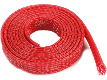 Wire Protection Sleeve Braided 8mm Red (1m) / GF-1476-022