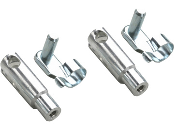 Aluminium Clevis Heavy Duty w/ Safety Clip M3 (2) / GF-2111-001