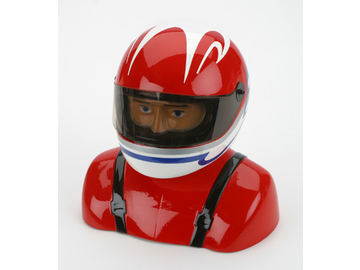 Pilot nabarvený s helmou 35 červeno/bílý / HAN361