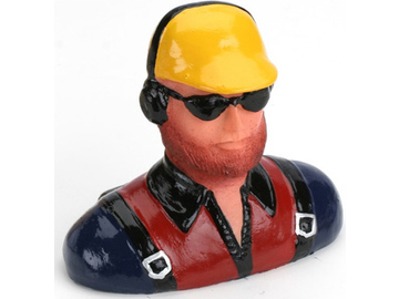 Pilot 1:6 - civilní s kšiltovkou, vousy, sluchátky a sl. brýlemi / HAN9118