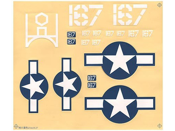 Hobbyzone samolepky: F4U Corsair S / HBZ8209