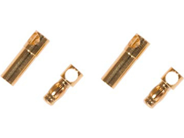 E-flite konektor zlacený 3,5mm se smršť. bužírkou / HFL2001
