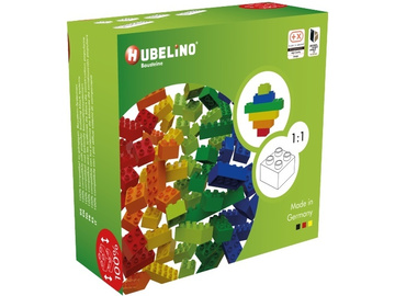 HUBELINO Kuličková dráha - barevné kostky 60 dílků / HUB400383