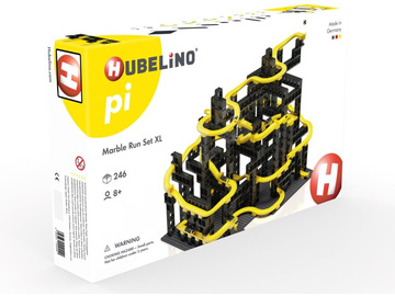 HUBELINO Pi Kuličková dráha - set s kostkami XL 246 dílků / HUB440440