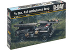 Italeri 1/4 Ton. 4x4 Ambulance Jeep (1:35)