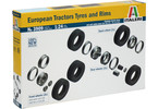 Italeri doplňky - EUROPEAN TYRES and RIMS (1:24)