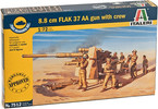 Italeri Easy Kit - 8.8 CM FLAK 37 AA GUN with crew (1:72)