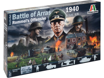 Italeri diorama bitva o Arras 1940 - Rommelův útok (1:72) / IT-6118