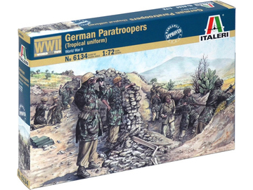 Italeri figurky - WWII German paratroopers (tropical uniform) (1:72) / IT-6134