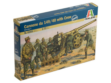 Italeri figurky - WWII Cannone da 149/40 with Crew (1:72) / IT-6165