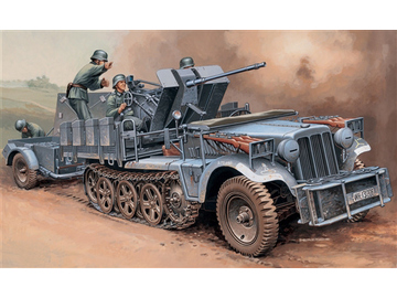 Italeri Sd.Kfz 10/4 with Flak 30 and Crew (1:35) Italeri Sd.Kfz 10/4 with Flak 30 and Crew (1:35) / IT-6395