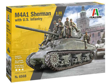 Italeri M4A1 Sherman s U.S. pěchotou (1:35) / IT-6568