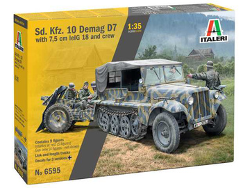 Italeri Sd. Kfz. 10 Demag with Le. IG18 and Crew (1:35) Italeri Sd. Kfz. 10 Demag with Le. IG18 and Crew (1:35) / IT-6595