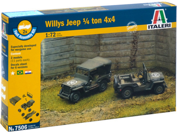 Italeri Easy Kit - 1/4 Ton 4x4 TRUCK (1:72) Italeri Easy Kit - 1/4 Ton 4x4 TRUCK (1:72) / IT-7506