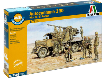Italeri Easy Kit - Autocannon Ro3 with 90/53 AA gun (1:72) Italeri Easy Kit - Autocannon Ro3 with 90/53 AA gun (1:72) / IT-7508
