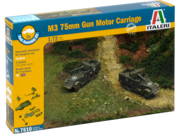 Italeri Easy Kit - M3 75mm HALF TRACK (1:72) Italeri Easy Kit - M3 75mm HALF TRACK (1:72) / IT-7510