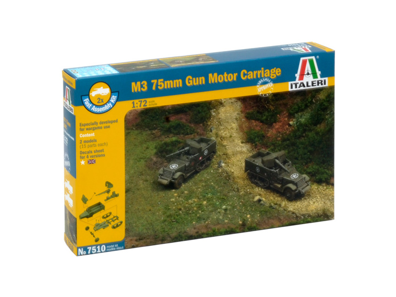 Italeri Easy Kit - M3 75mm HALF TRACK (1:72)