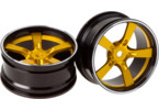 Killerbody Wheels Aluminum Gold (2pcs): Camaro 2011 1/10