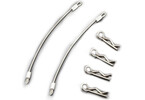 Killerbody sponky karoserie (4), ocel. lanko 80mm (2)