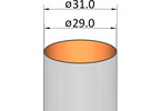 Klima Paper Tube 29x95mm