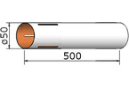 Klima papírová trubka 50x500mm 3-drážky