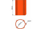 Klima základna 35mm 4-stabilizátory oranžová