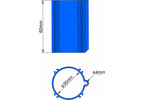 Klima Rocket Base 35mm 4-fins blue