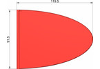 Klima Rocket Fin Type ellipse red