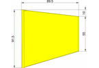 Klima Rocket Fin Type trapezoid yellow