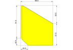 Klima Rocket Fin Type arrow yellow