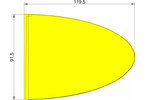 Klima Rocket Fin Type ellipse yellow
