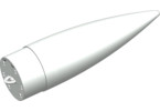 Klima 75 mm Nose Cone with Storage Compartment, White