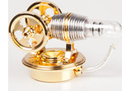 Stirling engine Twin Gold mounted