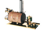 Steam machine with a horizontal boiler with Victor