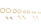 Krick Čep s okem černý 3x10mm (cca 100)