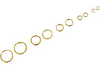 Brass rings 4mm (approx. 100 pcs.)