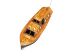 Krick Motorový kajutový člun kit 125x35x43mm