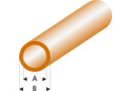 Raboesch profil ASA trubka transparentní hnědá 2x3x330mm (5)