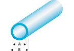 Raboesch profil ASA trubka transparentní modrá 5x6x330mm (5)