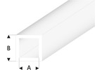 Raboesch profil ASA trubka čtvercová transparentní 4x5x330mm (5)
