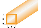 Raboesch profil ASA trubka čtvercová transparentní oranžová 2x3x330mm (5)