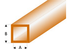Raboesch profil ASA trubka čtvercová transparentní hnědá 3x4x330mm (5)