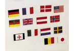 ROMARIN Vlajka Dánsko 25x40mm / 15x25mm