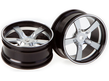 Killerbody Wheels Aluminum Silver (2 pcs): Camaro 2011 1/10 Killerbody Wheels Aluminum Silver (2 pcs): Camaro 2011 1/10 / KB48079S