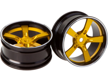 Killerbody Wheels Aluminum Gold (2pcs): Camaro 2011 1/10 / KB48079Y