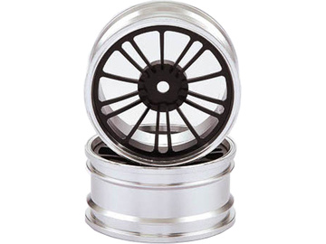 Killerbody Wheels Aluminum Black (2pcs): Alfa Romeo Giuletta 2010 1/10 / KB48589BLK