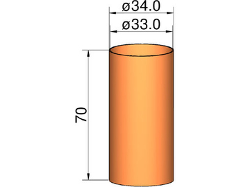 Klima spojka 35mm trubek 34x70mm / KL-003407000