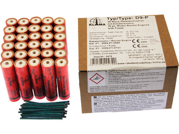 Klima raketový motor D9-P (30ks) Klima raketový motor D9-P (30ks) / KL-0479