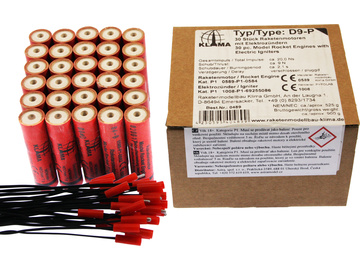 Klima raketový motor D9-P EL (30ks) / KL-0489